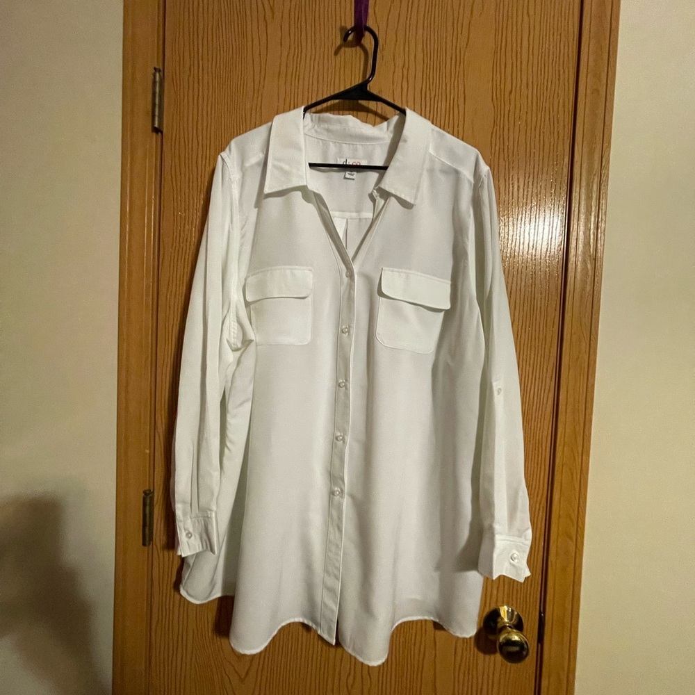 White Button-Up Shirt